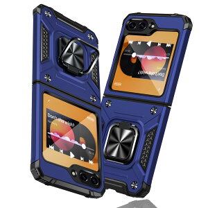 �y���������zTMUJWS Galaxy Z Flip5 �P�[�X �����O �Ռ��z�� �ϏՌ� TPU+PC�o���p�[ ��d�\�� �ČRMIL�K�i �S�ʕی�J�o�[ ����h�~ �ԍڃz���_�[�Ή� �C�菝�h�~ ����~�� �y�� ���^ �M�����N�V�[ Z F