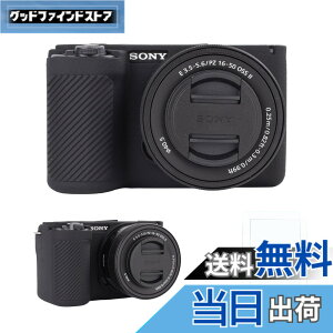 �y���������zRieibi �V���R���ی�P�[�X Sony Alpha ZV-E10 II �J�����P�[�X �X�N���[���v���e�N�^�[2�t�� �y�� ZV-E10II�P�[�X �O���b�v���o���� Sony ZV-E10 II�J�����P�[�X�p �F�F�u���b�N�A�T�C�Y�F