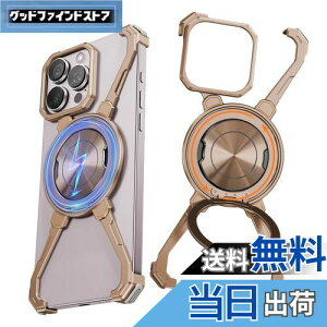 【送料無料】【爪ケース 360°回転スタンド】NIFBANG iPhone 16 Pro Max 用のバンパーケース アルミバンパー リングマグネット搭載 メタルフレームレスカバー 金属いphone 16 Pro Max 角度調整スタンド