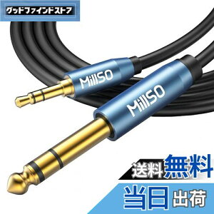 yzMillSO 6.35mm 3.5mm ϊP[u IX-IX I[fBIϊP[u 3.5mm~jvO to 6.35mmWvO 24bL XeIP[u 2.4m u[