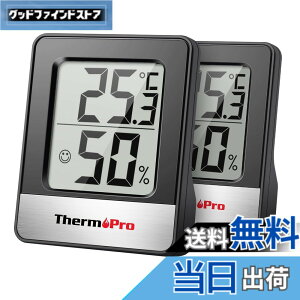 �y���������zThermoPro�T�[���v�� ���x�v �����x�v ���x���x�v ���� �����v �f�W�^�� ���� �R���p�N�g ��}�[�N �Ǌ|�� ���X�^���h �}�O�l�b�g TP49 �u���b�N 2�p�b�N