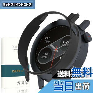 �y���������zPRODELI For CMF By Nothing Watch Pro 2 ��p �P�[�X ���t���ȒP PC�f�� �y�� �L�Y�h�~ �ϏՌ� �h�o cmf by nothing watch pro 2 �p �ی�J�o�[ �i�u���b�N�j