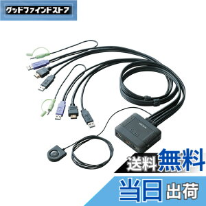 �y���������z�G���R�� KVM�X�C�b�` hdmi usb �ؑ֊� �X�s�[�J�[ �茳�X�C�b�` 2�� KVM-HDHDU2