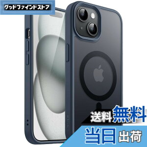�y���������zJETech iPhone 15 Plus 6.7�C���`�p �}�O�l�b�g �P�[�X MagSafe�ɑΉ� �������̃}�b�g�w�� ���^ �ϏՌ� �J�o�[ (�X�g�[���u���[)