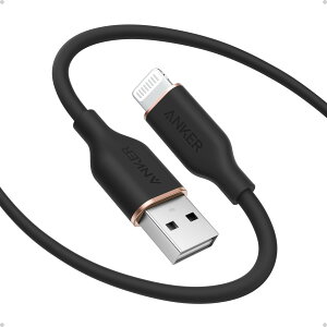 yzAnker CgjOP[u (Flow) 1.8m ubN ܂ȂP[u VRfލ̗p iPhone 14 / 13 / 12  eΉ