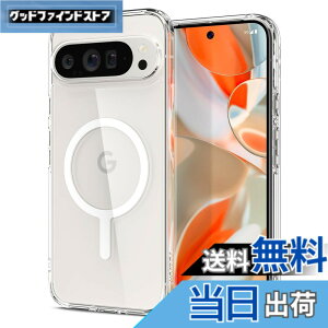 �y���������zSpigen Pixel 9 / 9 Pro �P�[�X �N���A ���ςȂ� ���C�����X�[�d�Ή� 2�d�\�� �ČRMIL�K�i�擾 �ϏՌ� ���菝�h�~ �E���g���E�n�C�u���b�h���^�������O�}�O�t�B�b�g ACS09025 (�z���C�g)