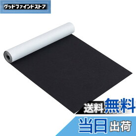 【送料無料】BENECREAT 長さ2m幅40cm 黒色自己接着フェルト生地シート厚さ1mm 粘着性 ジュエリー引き出しボックスライナー コスチュームアート クラフト ハロウィーン