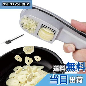 【送料無料】にんにくつぶし器 PluieSoleil ガーリックプレス 丈夫なステンレス鋼 手作業の省力化 デュアルユース つ大蒜つぶし器 みじん切りニンニクチョッパー