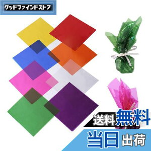 【送料無料】happykau セロファン カラーセロハン 8色 160枚セット 19x19cm 子供達の工作 DIY 装飾 梱包 卒業ギフトラッピング用 手芸 紙 フィルム (19x19cm*160枚)
