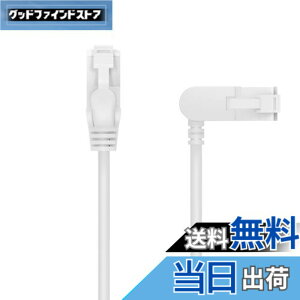 �y���������z�G���R�� LAN�P�[�u�� CAT6A 2m �X�C���O���R�l�N�^ �c�����܂�Ȃ� �ܐ܂�h�~�R�l�N�^ �X���� �z���C�g LD-GPATSW/WH20