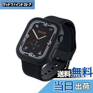 �y���������z�G���R�� Apple Watch (�A�b�v���E�H�b�`) �P�[�X �J�o�[ 45mm [Apple Watch 8 7 �Ή�] �t���J�o�[�P�[�X �v���~�A���K���X �Z���~�b�N�R�[�g �u���b�N AW-21AFCGCBK