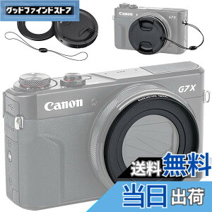 �y���������zJJC �t�B���^�[ �A�_�v�^�[ + �����Y�L���b�v �L�b�g Canon PowerShot G7X Mark III II G7XM3 G7XM2 G7X G5X G5 X Mark II�K�p