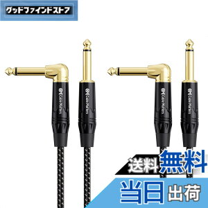 �y���������zCable Matters 2�{�Z�b�g �ґg�M�^�[�P�[�u�� - 3m�A�M�^�[ �V�[���h S-L�^�A 6.35mm���m�����v���O �y��p�P�[�u�� TS �X�g���[�g - L �^�v���O