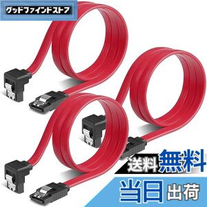 �y���������zSZSL SATA �P�[�u�� �iL�^�j��50cm 6 Gbps�Ή� ���b�`�t�� SSD��HDD���� Sata3 �V���A�� ATA3 �P�[�u�� ���b�h (L�^3�{)