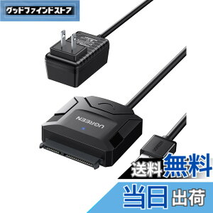 �y���������zUGREEN SATA USB�ϊ��P�[�u�� sata usb �ϊ��A�_�v�^�[ USB3.0�ڑ� 2.5/3.5�C���` 6TB HDD/SSD�p �d���A�_�v�^�[�t�� UASP�Ή� 6Gbps�]�����x