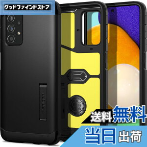 �y���������zSpigen Galaxy A52 5G �P�[�X SC-53B �ϏՌ� �ČRMIL�K�i �O�w�\�� �X�^���h�t�� �X�}�z�X�^���h TPU�o���p�[ �J�����ی� �h�o �w��h�~ ���h�~ �Ռ� �z�� �^�t�E�A�[�}�[ ACS02319 (�u���b�N