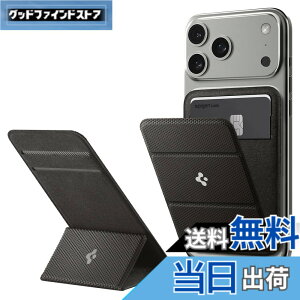 �y���������z[Spigen] MagSafe�Ή� �J�[�h�P�[�X �X�^���h�@�\ �X���� �}�O�l�b�g���� �w�� �E�H���b�g iPhone 17e iPhone 17/16/15/14/13/12�V���[�Y �}�O�l�b�g �J�[�h���� �X�}�[�g�t�H�[���h�E�}�O�t�B