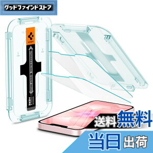 �y���������zSpigen iPhone 17e/16e/14/13 Pro/13 �����K���X�t�B���� �Z���T�[�I�[�v���^�C�v 2���� �ی�t�B���� 9H �����K���X �\��t���L�b�g�t�� �i�m�R�[�e�B���O ��U�h�~ Glas.tR EZ Fit AGL03385 (�N