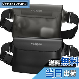 �y���������zSpigen ���S�h�� �E�G�X�g�|�[�` 2���Z�b�g ���� IPX8�F�� �C �v�[�� �� ���s �A�E�g�h�A �X�}�z���[�\ �O�d�`���b�N �x���N�� PVC ��e�� �h���o�b�O A620 AMP04531 (�u���b�N)