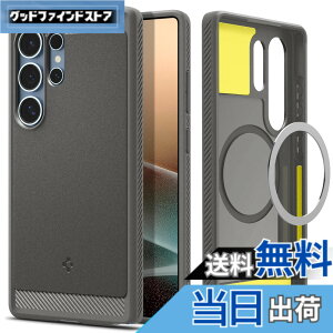 �y���������zSpigen Galaxy S25 Ultra �P�[�X Magfit�Ή� �ϏՌ� TPU �\�t�g �}�b�g �ČRMIL�K�i ���M�b�h�E�A�[�}�[�E�}�O�t�B�b�g ACS08952 (�}�[�u���E�O���[)