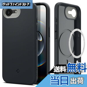 �y���������zSpigen �y�n��19�N�̋Z�p�́z iPhone 17e / 16e �P�[�X MagSafe �}�O�l�b�g���� �X�g���b�v�z�[�� �ČRMIL�K�i �i�m�|�b�v�E�}�O�t�B�b�g ACS09155 (�u���b�N�E�Z�T�~)