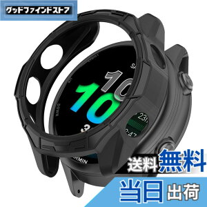 �y���������zHeeNia Garmin �Ή� �P�[�X �V���R���ގ� �ی�P�[�X �J�o�[ �Ռ��z�� ���y�� �_�� �Ռ��h�~ �C�菝�h�~ �ی�J�o�[�p �F�F�u���b�N�A�T�C�Y�FGarmin Forerunner 570 47mm