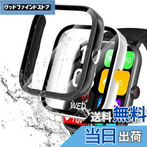 �y���������zredmi watch6 �P�[�X �F�F�u���b�N+�z���C�g�A�T�C�Y�FVialove KW105-G01(�u���b�N+�z���C�g)