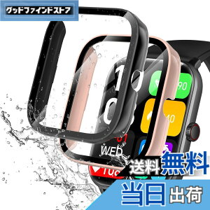 �y���������zredmi watch6 �P�[�X �F�F�u���b�N+�s���N�A�T�C�Y�FVialove KW105-G01(�u���b�N+�s���N)