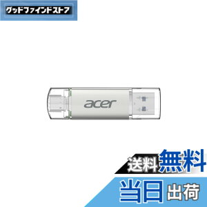 �y���������zAcer UT300 USB������ USB 3.2 �ő�Ǐo���x150MB/s USB-A/C���Ή� ���� �t���b�V���������h���C�u ����➑� �T�C�Y�F64GB