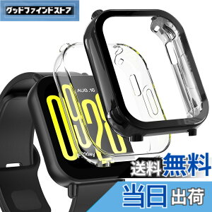 �y���������zHianjoo 2���� Xiaomi Redmi Watch 5 Active �Ή� �P�[�X �t�B���� [�ی�J�o�[ + �t�B���� ��̌^] Xiaomi Redmi Watch 5 Active �Ή� �J�o�[ TPU�f�� �\�t�g�P�[�X �S�ʕی� �ی�t�B���� �Ռ��z��