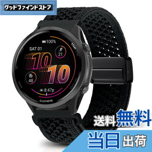 �y���������z[KeeFos] 22mm �o���h Garmin(�K�[�~��) Venu 4 45mm/Venu 3 45mm/2/Forerunner 570 47mm/265/255/Vivoactive 4/Active�Ή� �����o���h �i�C�����f�� ���C�o�b�N�� �}�O�l�b�g���o�b�N�� �ւ��x���g �҂ݕ� 