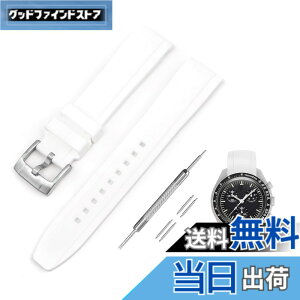 �y���������z[Jumpsunfun] 20mm ���v�o���h for Omega X Swatch Speedmaster MoonSwatch �I���K�ƃX�E�H�b�` �X�s�[�h�}�X�^�[ ���[���X�E�H�b�`�p �V���R���x���g �F�F�z���C�g