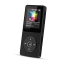 AGPTEK 音楽プレーヤー MP3プレーヤー 新型 最大70再生時間 ロスレス音質 超軽量 内蔵容量8GB マイクロSDカードに対応 ブラック A02