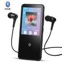 AGPTEK 音楽プレーヤー bluetooth mp3プレーヤー HIFI高音質 2.4インチ 内蔵スピーカー搭載 FM/FM/録音 タッチディスプレイ&パネ...
