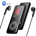 AGPTEK 音楽プレーヤー bluetooth搭載 MP3プレーヤー Hi-Fiロスレス音質 デジタルオーディオプレーヤー 光るタッチボタン 歩数計 合金製 ...