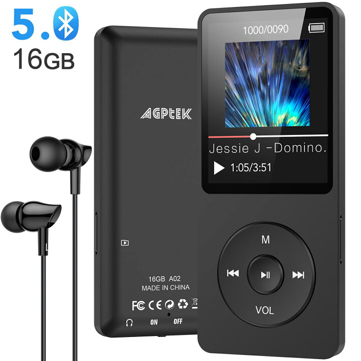 楽天市場】＼日本企画品・1年保証付き／ AGPTEK Bluetooth5.0 MP3 