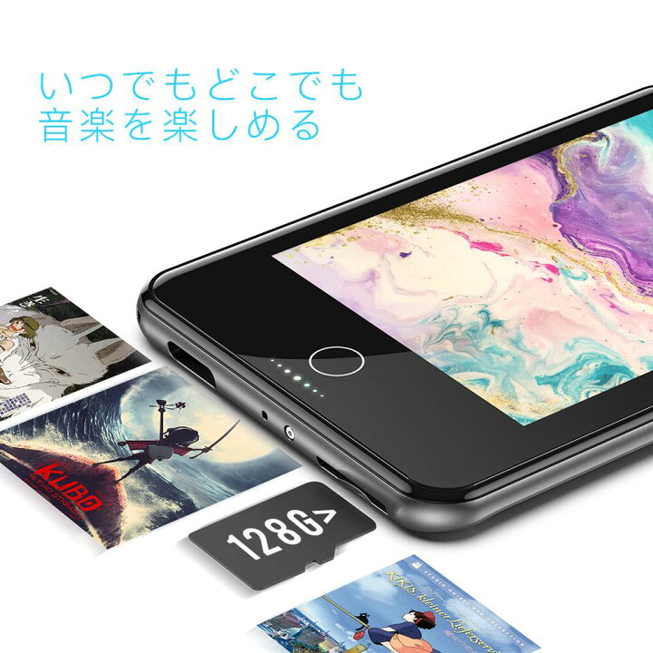 楽天市場 Hommie Mp3プレーヤー 音楽プレイヤー 2 8インチ大画面 Bluetooth5 0搭載 音楽プレーヤー 薄型フルタッチパネル 16gb内蔵 スピーカー付き Hifi超高音質 リピート再生 目覚まし時計 Fmラジオ 電子ブック 録音 動画再生など 軽量 ウォークマン デジタル