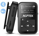 AGPTEK MP3プレーヤー クリップ式 小型 軽量 音楽プレーヤー Bluetooth搭載 HIFI高音質 16GB内蔵メモリ 0.96インチLCDスクリー...