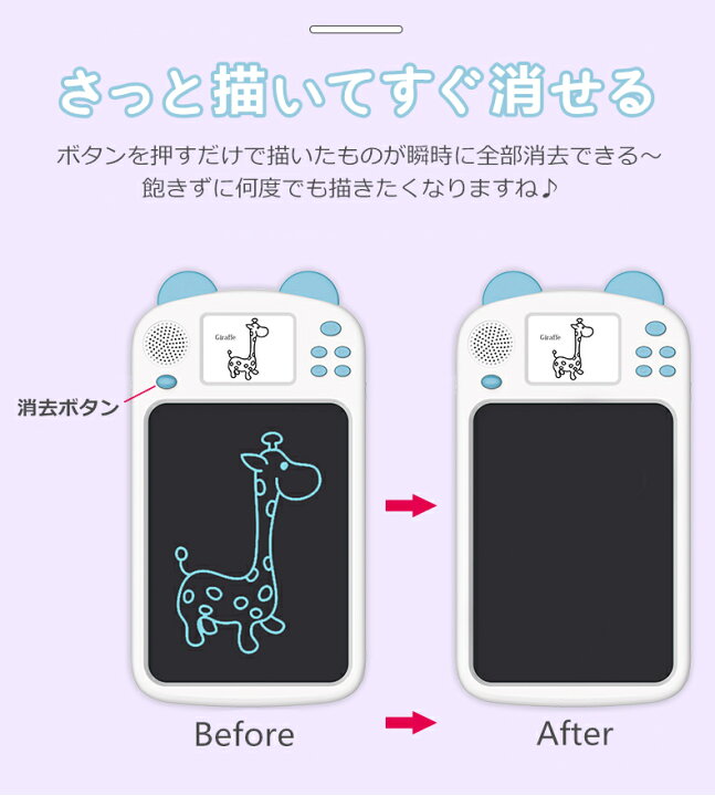 楽天市場 もらって嬉しい 子供英語学習にも お絵かきボード 二つ画面 電子メモ 8 5インチ 子供 英語 発音 知育おもちゃ Usb充電式 電子メモパッド カラフル おえかき タブレット 伝言板 おえかき おもちゃ 遊び ペン付き 子供 誕生日プレゼント クリスマスプレゼント