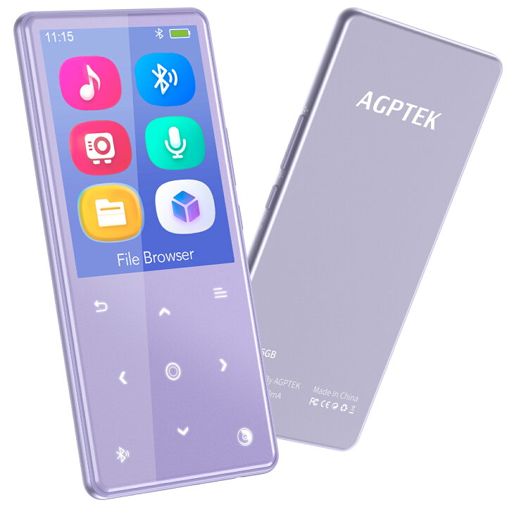 楽天市場 日本正規品 Mp3プレーヤー Bluetooth5 0 音楽プレーヤー スピーカー内蔵 ミュージックプレイヤー ポータブルオーディオプレーヤー ウォークマン Hifi高音質 タッチボタン ラジオ 録音 変速 敬老の日 プレゼント リピート ランダム再生 アラーム 歌詞表示