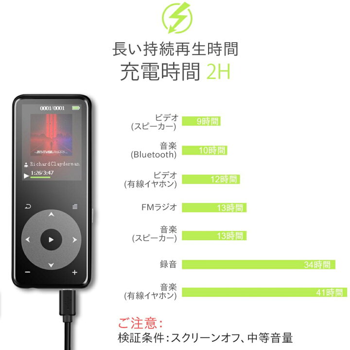 楽天市場 日本正規品 一年保証付き Agptek Mp3プレーヤー Bluetooth5 1 Hi Fiロスレス音質 デジタルオーディオプレーヤー スピーカー搭載 音楽プレーヤー ダイレクト録音 スマホ転送 光るタッチボタン 録音 Fmラジオ リピート タイマー設定 内蔵8gb Sdカード対応