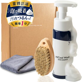 【ブランド3冠獲得】 HiCool Wash 泡の1分靴磨き ハイクール ウォッシュ スニーカー クリーナー シューズクリーナー 靴磨き 靴磨きセット スニーカークリーナー シューケア シューズケア 洗剤 手入れ 靴 シューズ 革靴 靴全般 ボックス セット キット ギフト プレゼント