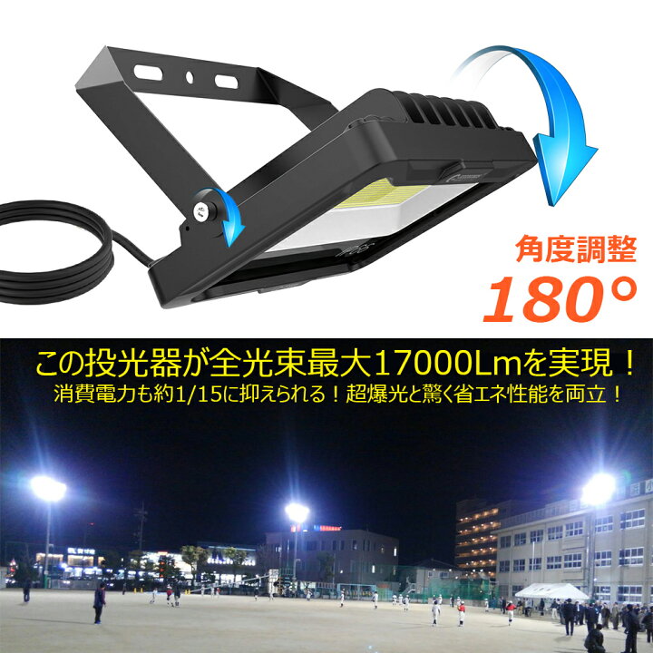 楽天市場】【決算セール/エントリでP5倍】GOODGOODS LED 投光器 100W 