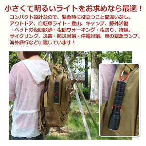 【全国送料無料】懐中電灯小型軽量1800lmled懐中電灯ミニライト懐中電灯led充電式creeハンディライトフラッシュライトlmズーム機能付きzoom地震災害対策登山犬散歩夜行防災グッズコンパクト防水(ES-40M)