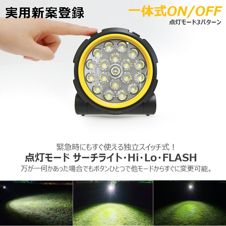 楽天市場】led 投光器 20W マグネット付 超軽量 小型 明るい 2000lm 高輝度 充電式 作業灯 折り畳式 取っ手 USB充電 TYPE-C iPhone12/13対応 停電対策 台風 ワークライト LEDライト アウトドア 夜間作業 野球練習 防災 夜釣り コンパクト (YC-03W) : グッド・グッズ ... 楽天市場】led 投光器 20W マグネット付 超軽量 小型 明るい 2000lm 高輝度 充電式 作業灯 折り畳式 取っ手 USB充電 TYPE-C iPhone12/13対応 停電対策 台風 ワークライト LEDライト アウトドア 夜間作業 野球練習 防災 夜釣り コンパクト (YC-03W) : グッド・グッズ ...