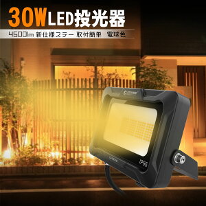 GOODGOODS 30W LED AC  4500lm Ɩ Cg VdlXe[ dF 3000K PSEF O ŔƖ ԏꓔ S h ϔM IP66  ݒu₷ HƖ LD-30E-DQ