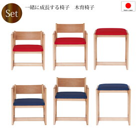 【楽天スーパーSALE P2倍】【送料無料（一部地域除く）】椅子 子供チェア 木製 日本製 赤 青 セット 4段階調整 組み立て式 チェア おしゃれ 高さ調整が可能小さなお子様の椅子から大人用のスツール