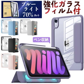 【強化ガラスフィルム付き】iPad ケース iPad Air 11インチ Air 13インチ (M4/M3/M2) Pro 11インチ(M5/M4) 第11世代 A16 第10世代 第9/8/7世代 ケース Air 5 Air 4 mini7 mini6 カバー ペン収納 収納しながら充電 透明バックカバー