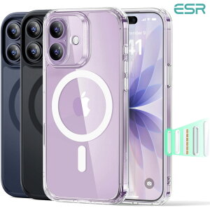 ESR iPhone 17 P[X iPhone 17 Air 17 Pro 17 Pro Max 16e 16Pro 16Plus 16Pro Max iPhone 15 13 14 V[Y P[X Jo[ nCubhP[X HaloLockt MagsafeΉ CCX[d ςɂ  ɋ