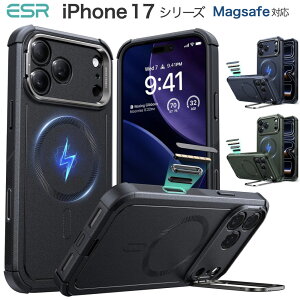 �����Ԓ�20%�N�[�|�����y�ČRMIL�K�i�S�ʕی�EMagsafe�Ή��zESR iPhone 17 Pro �P�[�X iPhone 17 iPhone Air iPhone 17 Pro Max �X�^���h�t���P�[�X �ϏՌ� 7�{�R�p�K�i�ی� ���}�O�l�b�giPhone�P�[�X Cyber�V��